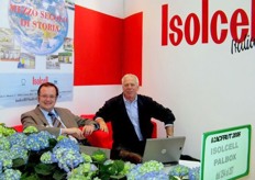 Stand ISOLCELL ITALIA S.p.A. In the picture Stefano Rosa (left) and Sergio Raveane (right).