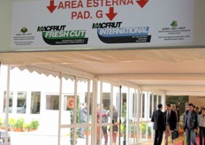 Entrance to Pavilion G, where two new areas have been presented: Macfrut FreshCut and Macfrut International