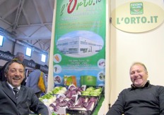 Sabatino Del Dono (Campania Plastica) and Gianni Fidanza (L'ORTO.IT Soc. Coop. Agricola).