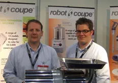 Matthew Vincent and Euan Ronald representing the company Robot Coupe.