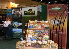 The booth of Cavendish Produce. A provider of fresh potatoes and produce for retail, restaurants and institutional use.