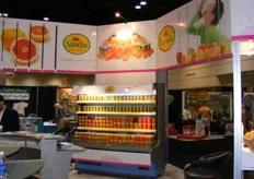 The booth of Sundia. Sundia Corporation is the fastest growing produce brand in North America.