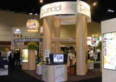 "The booth of Pandol. Pandol mission: "Deliver year-round quality fruit to targeted customers worldwide."