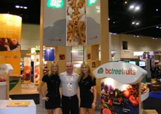 Tom Stearns of B.C. Tree Fruits in his booth.