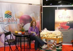 Chadelle Robinson in her booth of Carzalia.