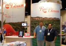 David Lawrence and Doug Turner in their booth of Red Blossom.