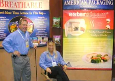 Larry Walton and Tracie Cree of American Packaging