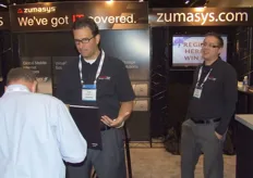 Dave McCary (R) and Chris, representing Zumasys.