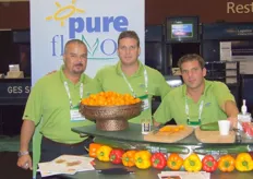 Pure Hot House Foods inc. Matt Mastronardi German Cueto and colleague. Representing Pure Flavor.