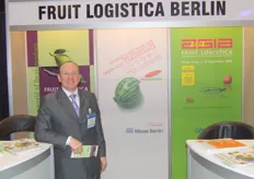 Organisers of the the Fruit Logistica Berlin. Here Gerald Lamusse.