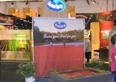 The booth of Ocean Spray.