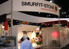 The booth of Smurfit-Stone.