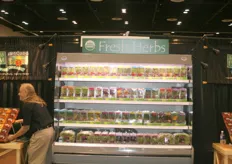 The booth of Fresh Herbs.