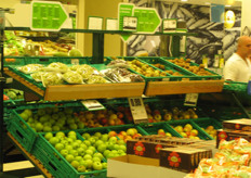 The produce section of the Pingo Doce supermarket in Funchal.