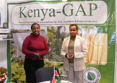 Ms. Catherine Muia of Fresh Produce Exporters Association of Kenya (Administrator) and Ms. Florence Jelagat (Marketing Ofiicer) of Horticultural Crops Development Authority- HCDA