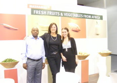 Mr. James Kanyje, Managing Director of Mashamba from Uganda, Africa with his two charming representatives