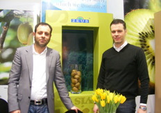 Mr.Antonis Ioannidis, Quality Control Manager of Zeus Kiwi in Greece with another representative