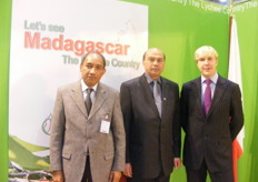 Mr. Simon Rakotondrahova and Ambassador Alphonse of Madagascar with Mr. Ton Feelders, General Manager of Total Produce- NL