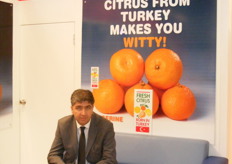 Mr. Mustafa Satici, Chairman of the Board (Antalya Fresh Fruit and Vegetable Exporters Union and Member of Executive Committee (Turkish Exporters Assembly)