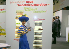 Chiquita with two new kinds of smoothies.