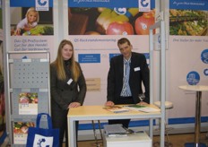 Jens Schäfer and his lovely colleague in the Booth of QS (Qualität und Sicherheit) GmbH