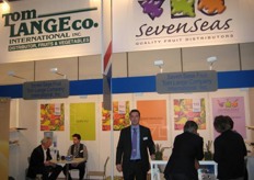 Michel de Groot from Seven Seas in the shared booth of Tom Lange Company International Inc. and Seven Seas