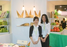 Grace Huang (on the right) together with her colleague representing Grace Union Trading