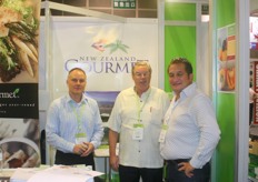 John Scott, Paul Martin and Patrick Watene at the New Zealand Gourmet booth