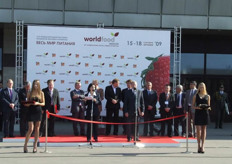 The official opening of the World Food Moscow 2009. A varieity of people from the gouvernment and business had a short word.