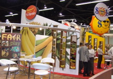 The Turbana booth, with their new logo