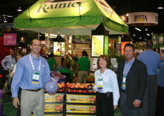 "Troy, Suzanne and Mark of Rainier show the "grapple ball"