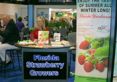 Sue Harrel promotes strawberries from Florida