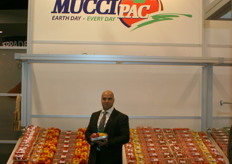 Richie Keirouz of MucciPac holding the packaging nominated as PMA Impact Award 2009