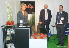 Esther Kamphuis on the left together with her colleagues. The Princess of Morocco visited her booth during the show.