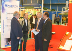 Joaquin Tusquets y Ralph Vosse of Sensitech receive the visit of Lorenzo Erro and Carlos Leria of StoroPack