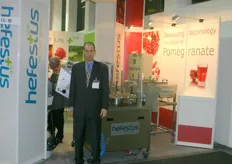Oded Shtemer, President & CEO of Hefestus, was proud to present the deseeding technology for the pomegranates.