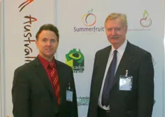 Wayne Prowse and Maxwell Summers at their Australian Pavillion.