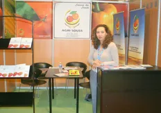 Charifa Ibnoutabet of Agri-Souss was promoting the Moroccon produce