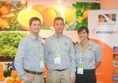 Brett, Richard and Clare of Seven Fields. The mango crops are small this year, but of good quality.