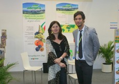 Manuela Sangiorgi of Alegra together with Frederico Milanese of Mediteranean Fruit Company