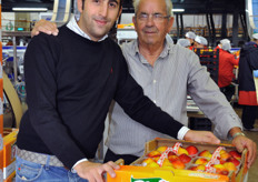 Antonio with is young nephew, who has got the same name and who is learning the difficult job of being a firm's manager.