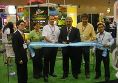 Official opening of the Guatemala representation booth, with all officials present