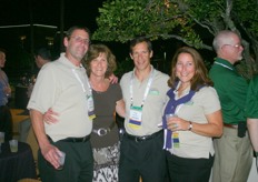 During the party of Village Farms: Doug with his wife, Steve and Helen