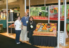 Laura Brinkmann, George Gilvesy and Margaret Wigfield of Ontario Greenhouse Vegetable Growers