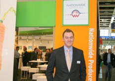 Will Cheyney, Sales manager for Russia at the Nationwide Produce stand.