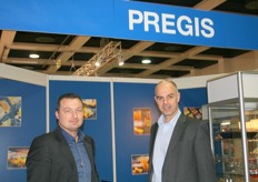 Robin Schiphorst and Mark Durston at the Pregis stamnd