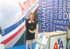 Carmen Taylor of AmericanAirlines, they had some tasty sweeties at the stand