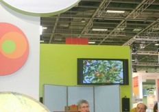 Patrick Cossart, director of Clair & Vert, at the stand of Interfel.