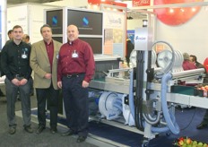 Mark Blake, Tracy Hart and Rick Goddard from Sinclair promote variable print system.