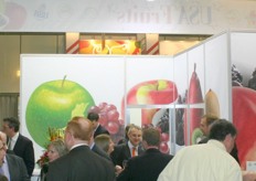 Happy Hour at the stand of USA Fruits